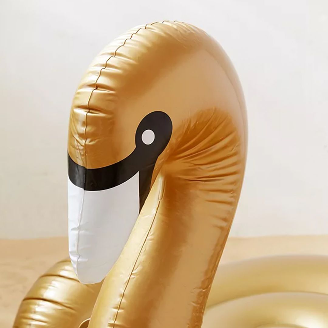 Golden Swan Floating Pool Swimming Ring product thumbnail 7