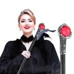 Walking Cane with Crystal Ball Handle - 6