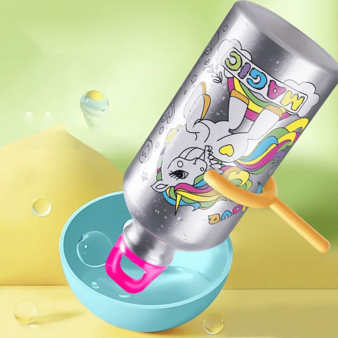 زجاجة ماء قابلة للتلوين للأطفال - 11