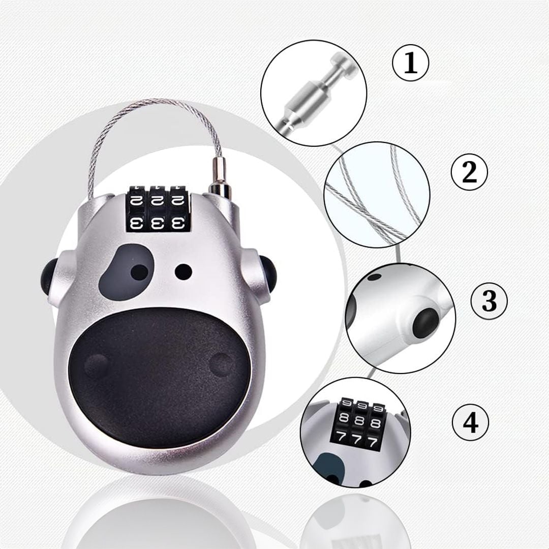 Lock With Password And Cable To Prevent Theft product thumbnail 14