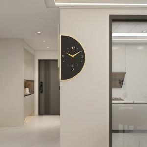 ساعة حائط مضيئة للزوايا - 4