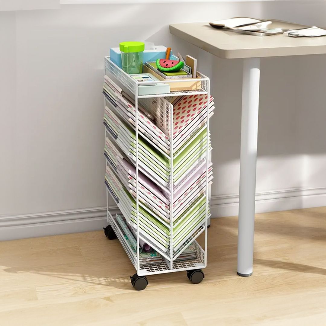 Metal Book Storage Cart product thumbnail 4