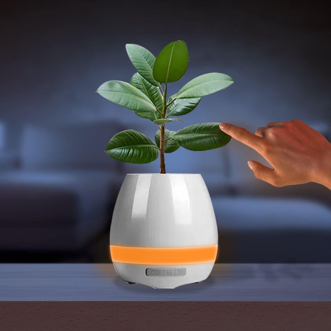 Flower Pot Bluetooth Speaker With Plant product thumbnail 9