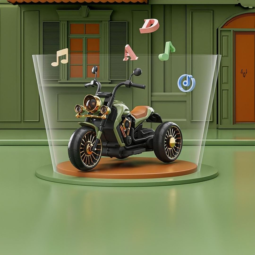 دراجة نارية للأطفال بمُحرك مزدوج - 8