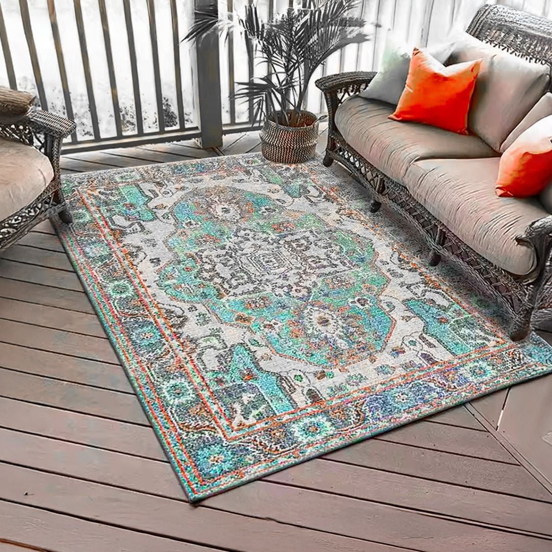 سجادة أرضية بنقشة تركية - 1