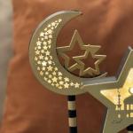 مجموعة ديكورات العيد الخشبية بإضاءة ليد - 12