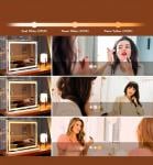 مرآة تسريحة مضيئة - 10