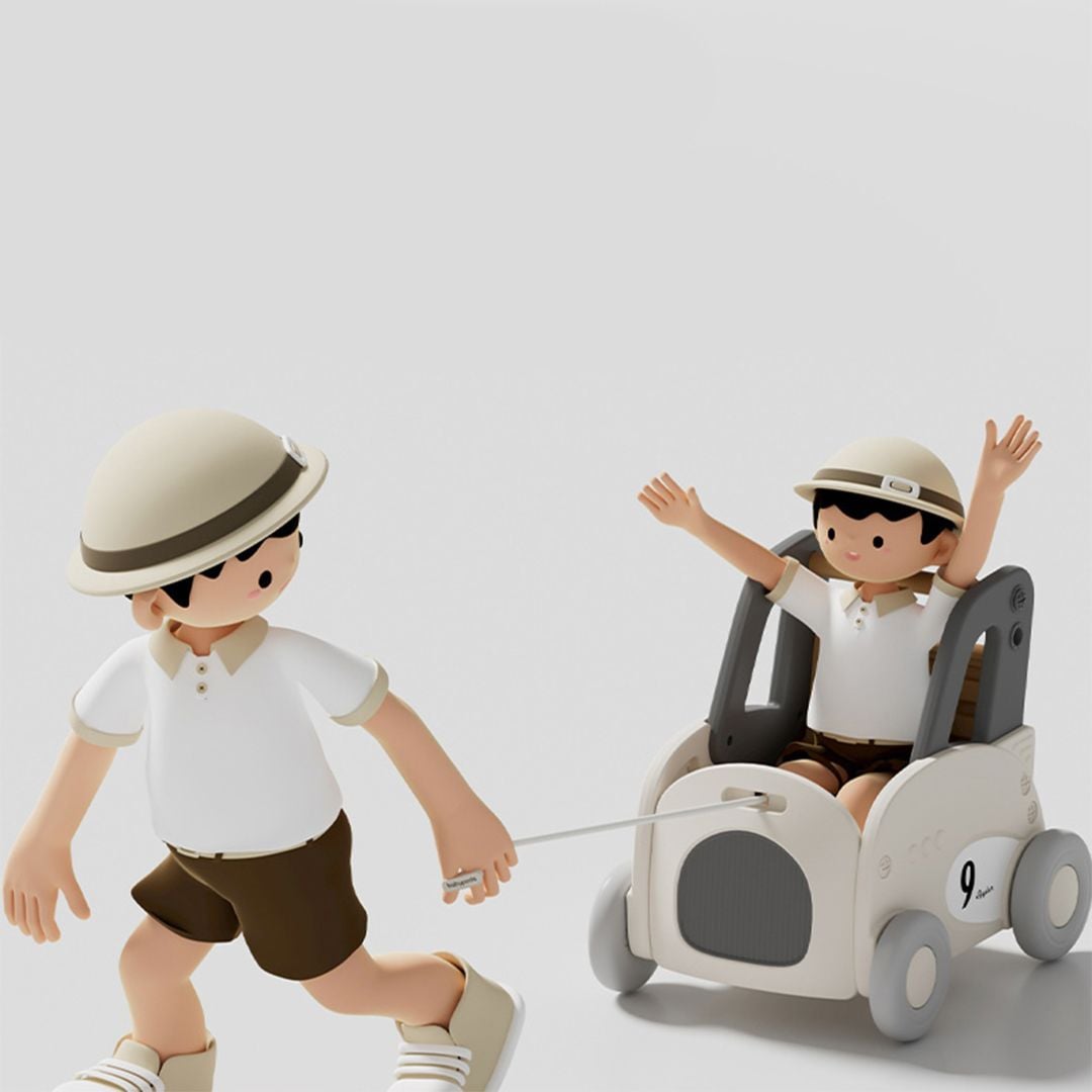 Plastic Baby Stroller with Car Design product thumbnail 9