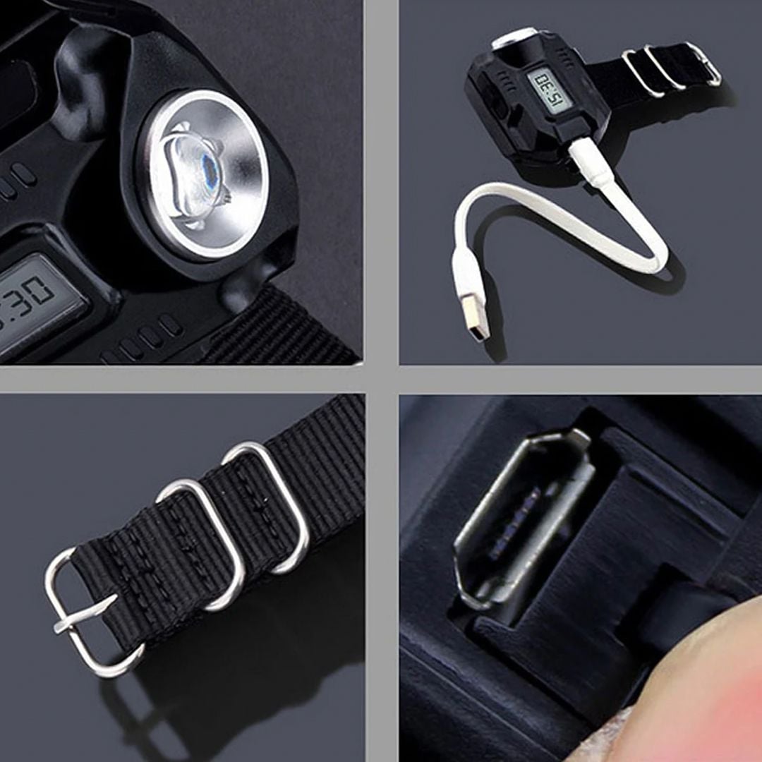Rechargeable Wrist Watch With Flashlight product thumbnail 13