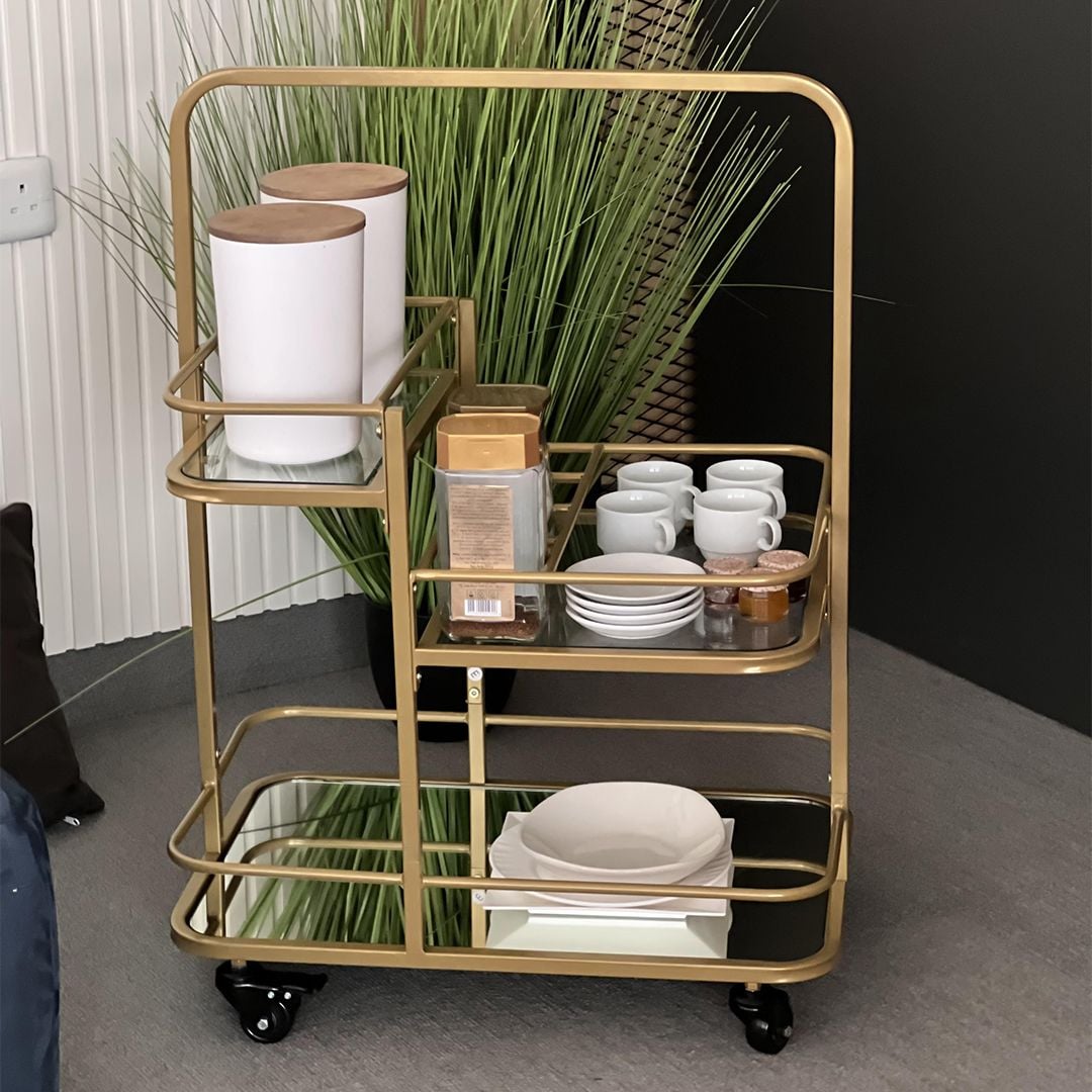 Metal hospitality trolley with wheels product thumbnail 7