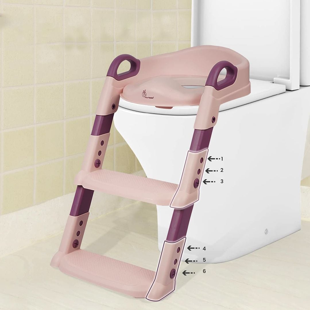 مقعد تدريب على الحمام مع سلم - 13