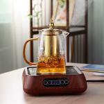 طقم إبريق الشاي الزجاجي بلمسة ذهبية - 8