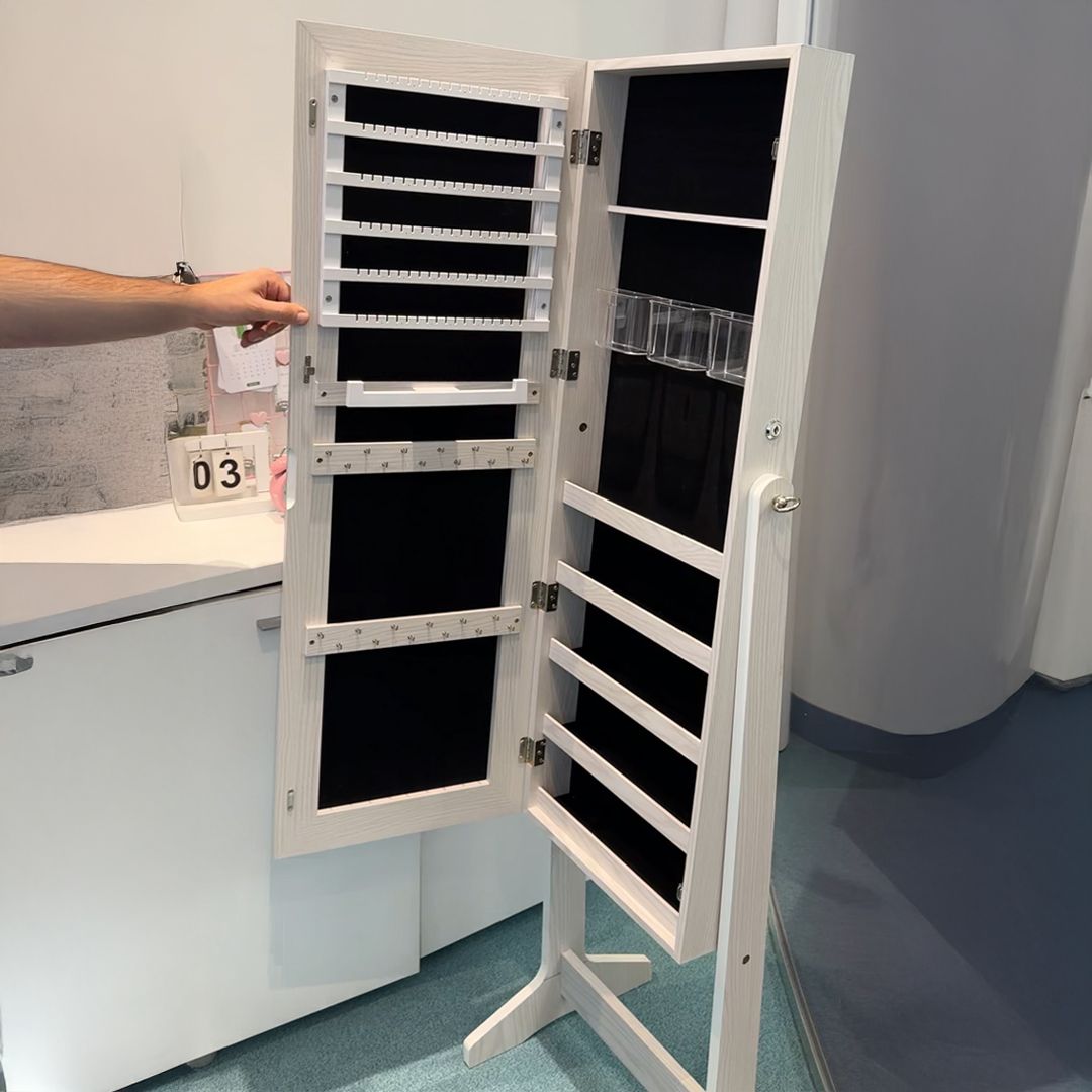 Floor Mirrored Jewelry Cabinet product thumbnail 7