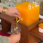 موزع المشروبات مع ستاند خشبي - 4