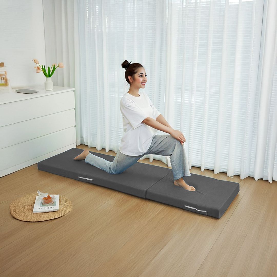 مرتبة نوم قابلة للطي مع وسادة مدمجة - 3