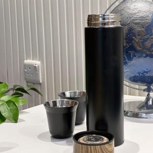 قارورة ماء مع فنجانين من الستانلس - 5