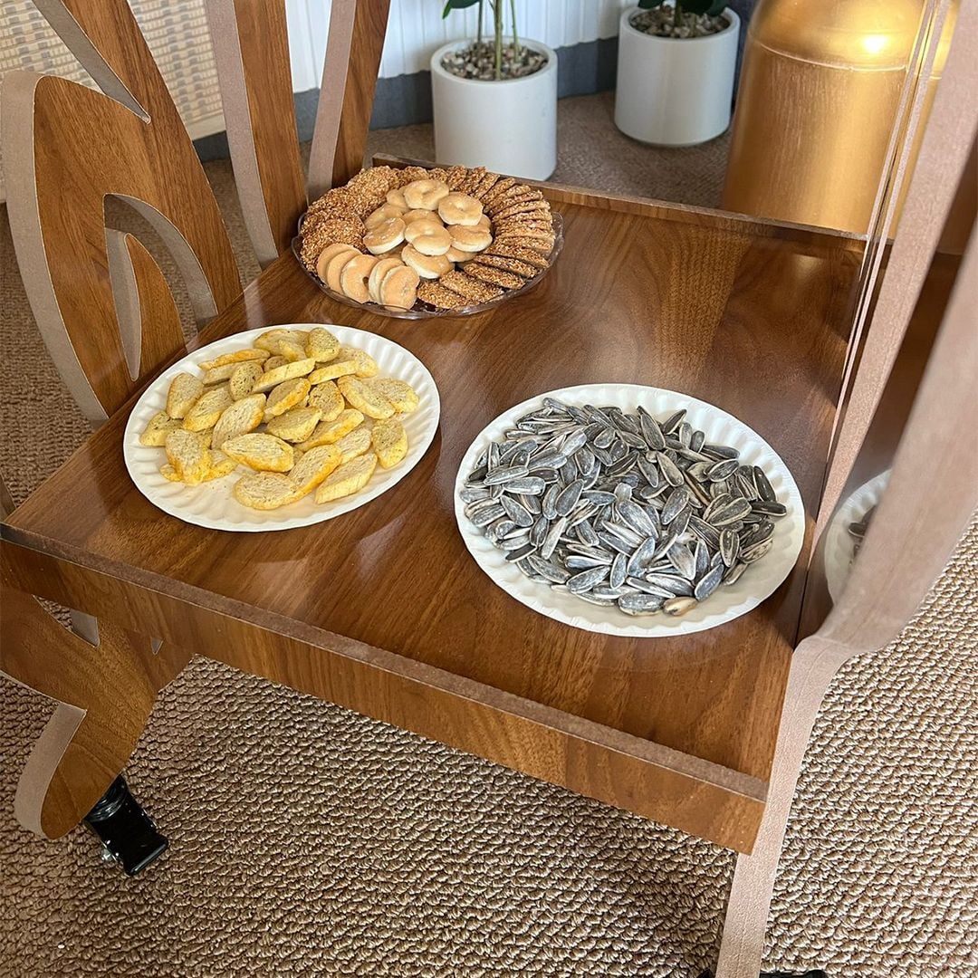 ترولي ضيافة خشبي بتصميم أهلاً من روح - 6