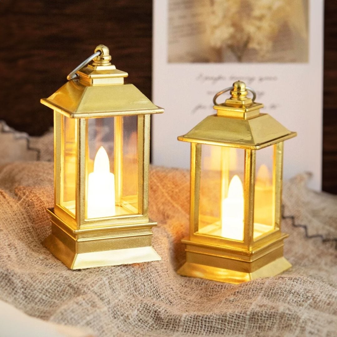 مجموعة فوانيس رمضان بإضاءة ليد - 5