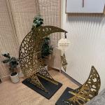 ديكور هلال رمضاني ذهبي فاخر من روح - 8