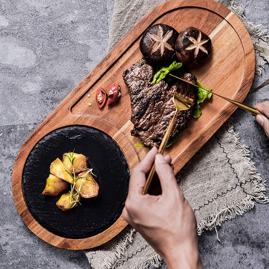Steak Serving Board with Slate Stone product thumbnail 3