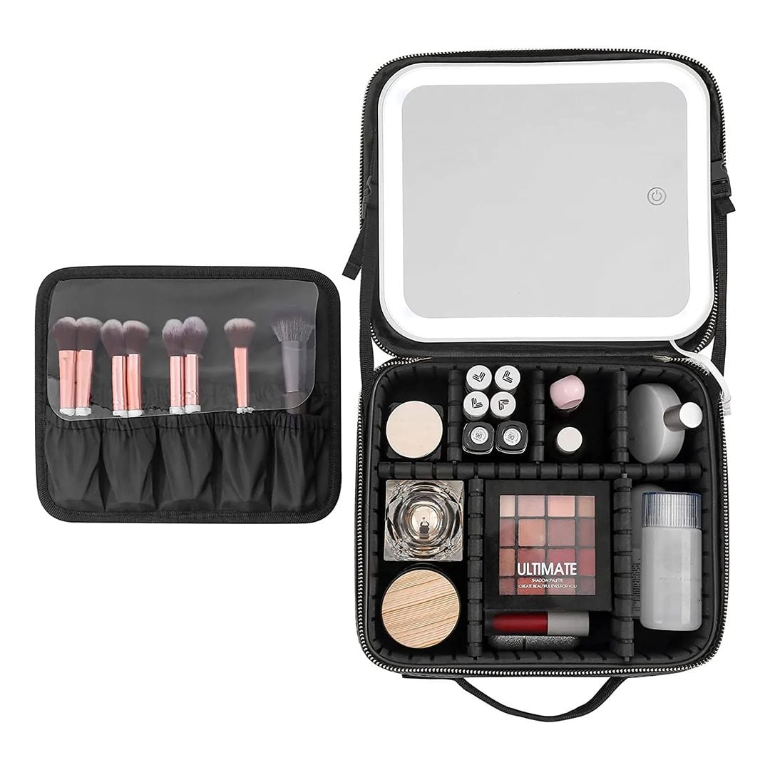 Cosmetic Storage Box With LED light Mirror product thumbnail 8