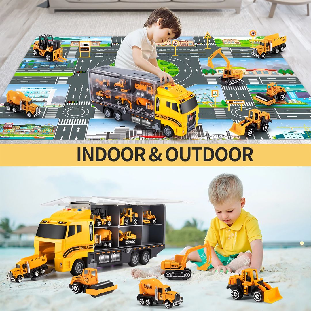 Trucks and Bulldozers Toys with Map product thumbnail 4