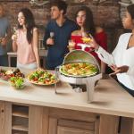 موقد بوفيه مُستدير ستانلس ستيل - 14