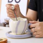 colorful mug with spoon - 5