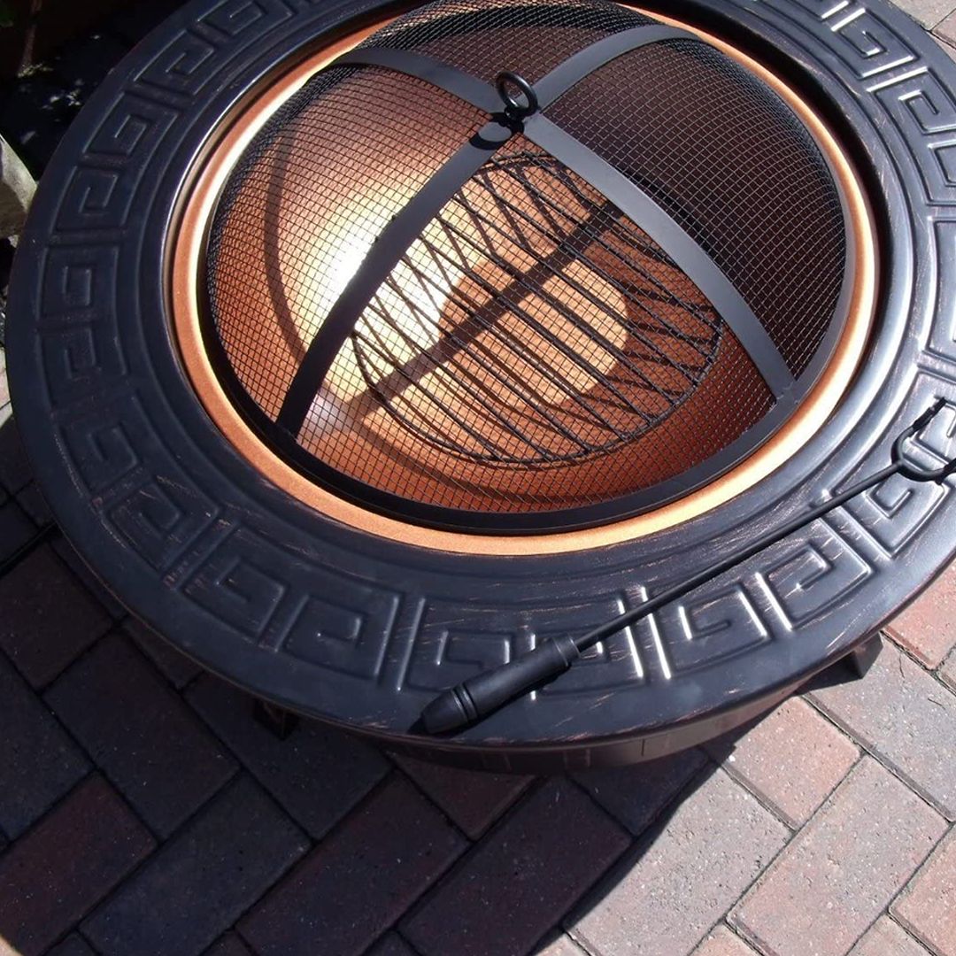 3 in 1 Fire Pit Brazier Round BBQ product thumbnail 9