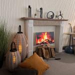 ديكور الموقد الخشبي بتصميم عصري - 4