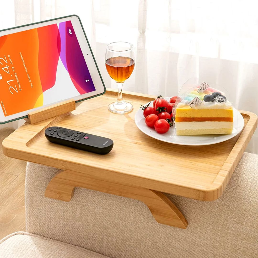 Foldable Food Tray With Phone Holder product thumbnail 2