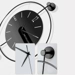 ساعة حائط دائرية مع صورة جدارية - 5