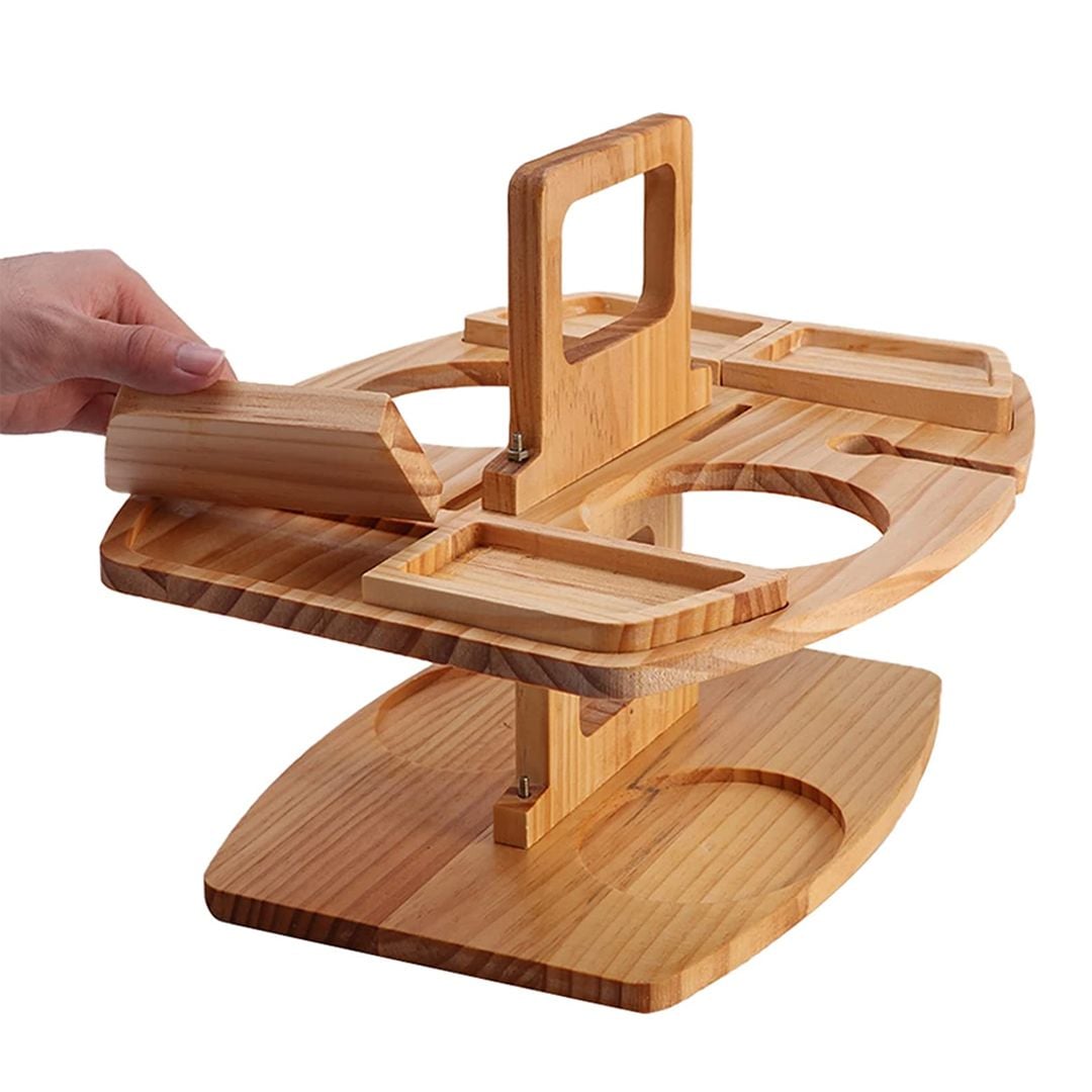 Picnic wooden Table with Glass Stand product thumbnail 6