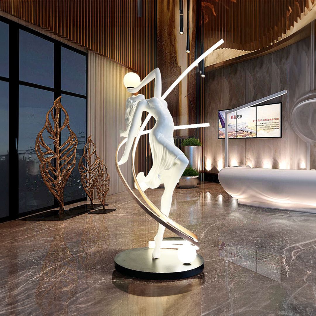 Lamp with Base In the Shape Of a Dancing Figurinec product thumbnail 3