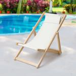 كرسي استرخاء خشبي خارجي - 6