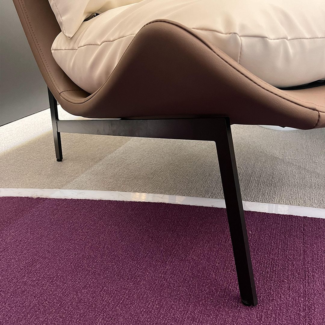 Luxurious Leather Chair With Metal Legs product thumbnail 14