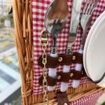 سلة النزهات المتكاملة من الراتان - 4