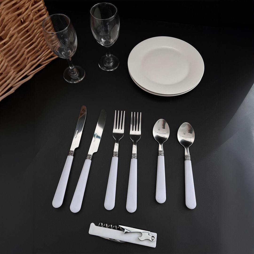 سلة النزهات المتكاملة من الراتان - 9