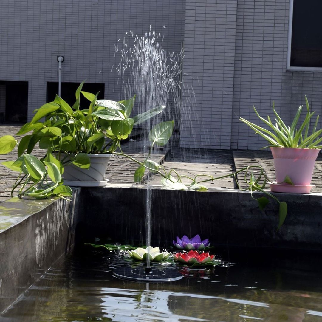 النافورة المُضيئة على الطاقة الشمسية - 8