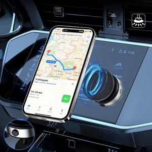 حامل موبايل مغناطيسي مع قاعدة دوارة - 5