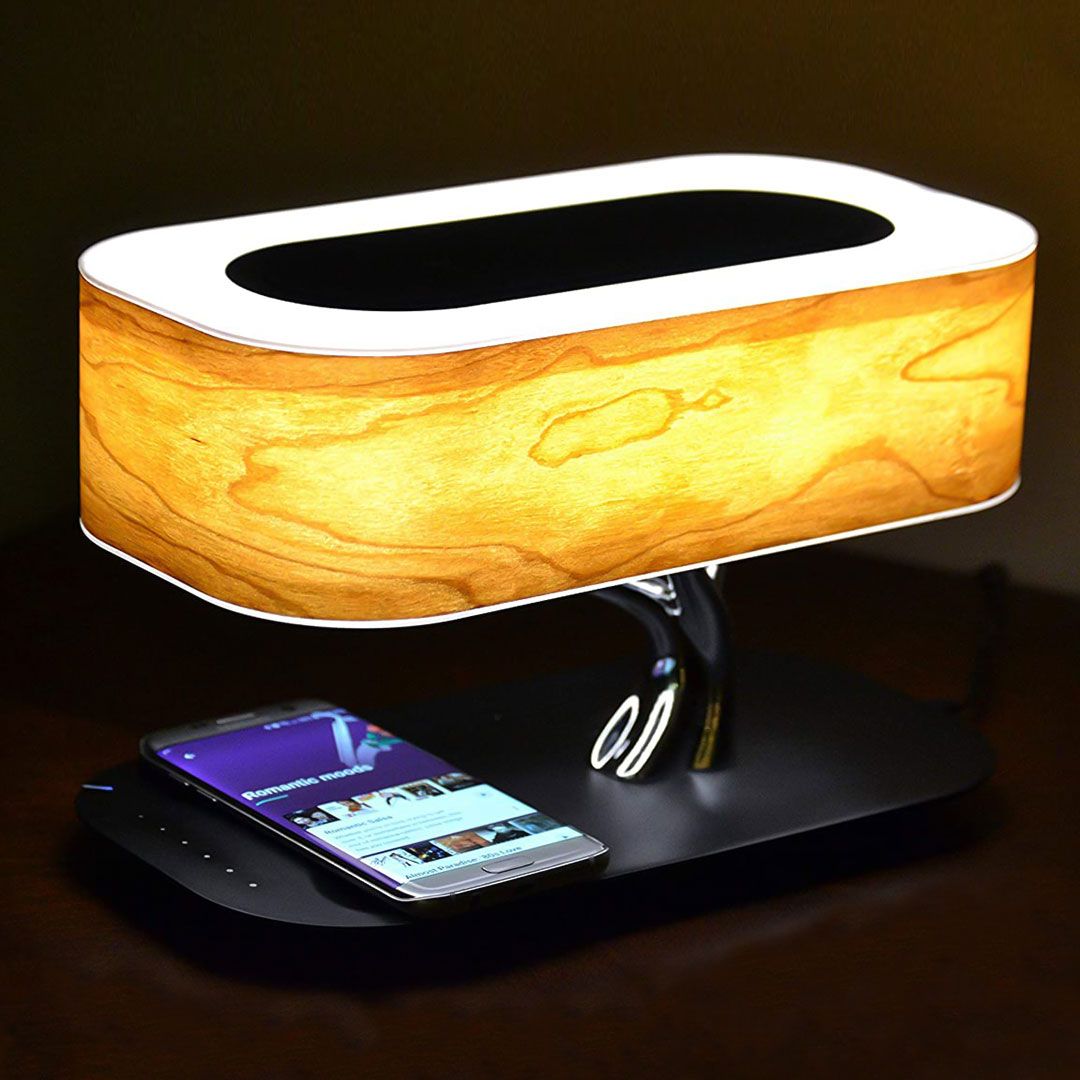 Bedside Lamp with Bluetooth Speaker and Wireless Charger product thumbnail 6