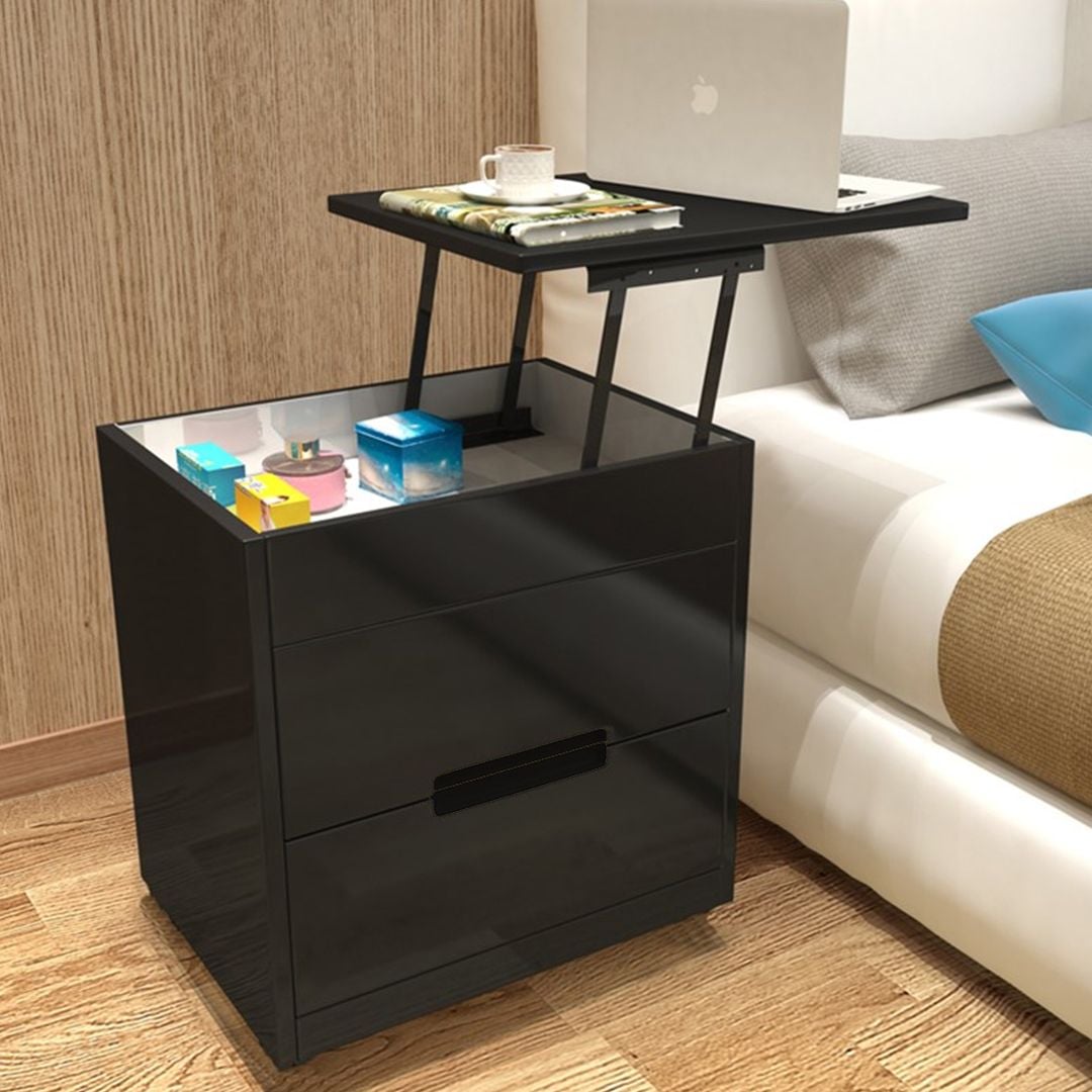 طاولة سرير جانبية بسطح متحرك - 2