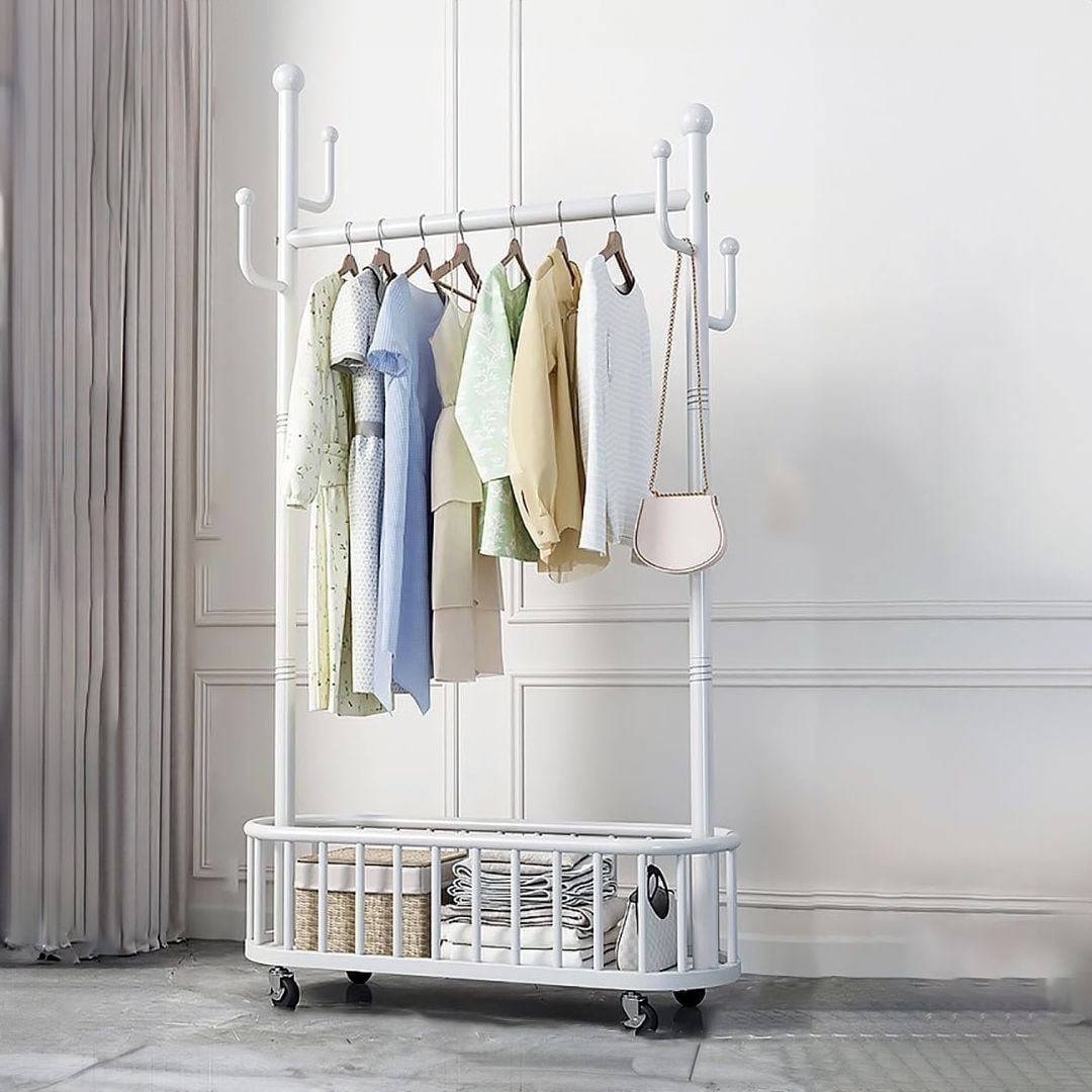 Clothes Stand with Wheels and Basket product thumbnail 16