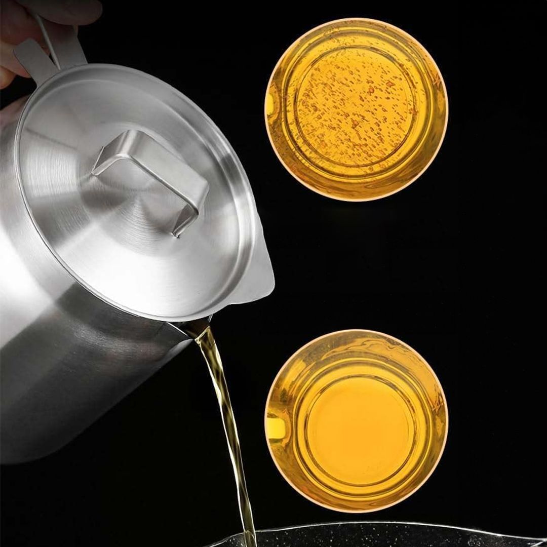 مقلاة زيت عميقة مع مصفاة - 13