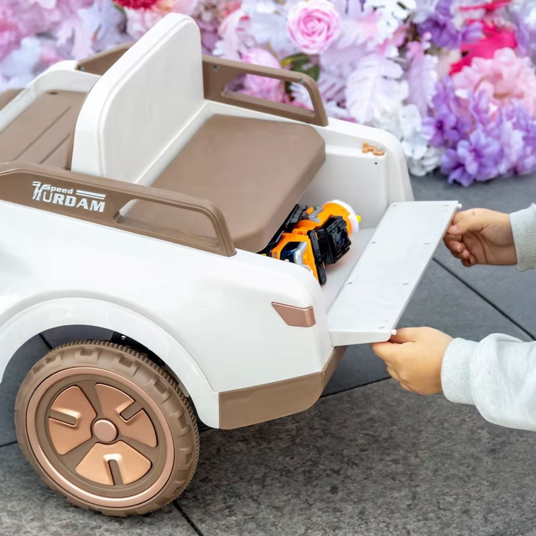 دراجة فيسبا كهربائية للاطفال بمقعد خلفي - 7