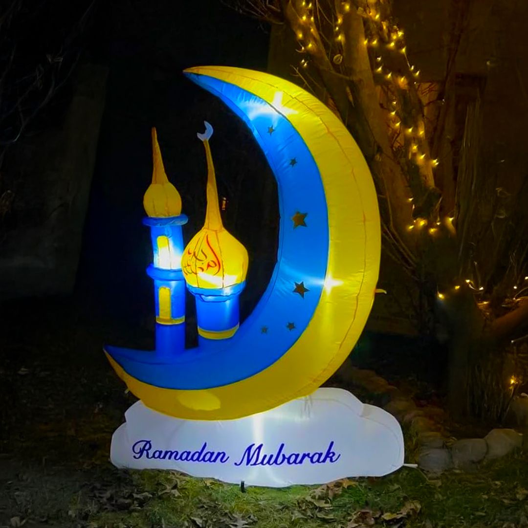 مُجسم هلال و مئذنة قابل للنفخ - 15