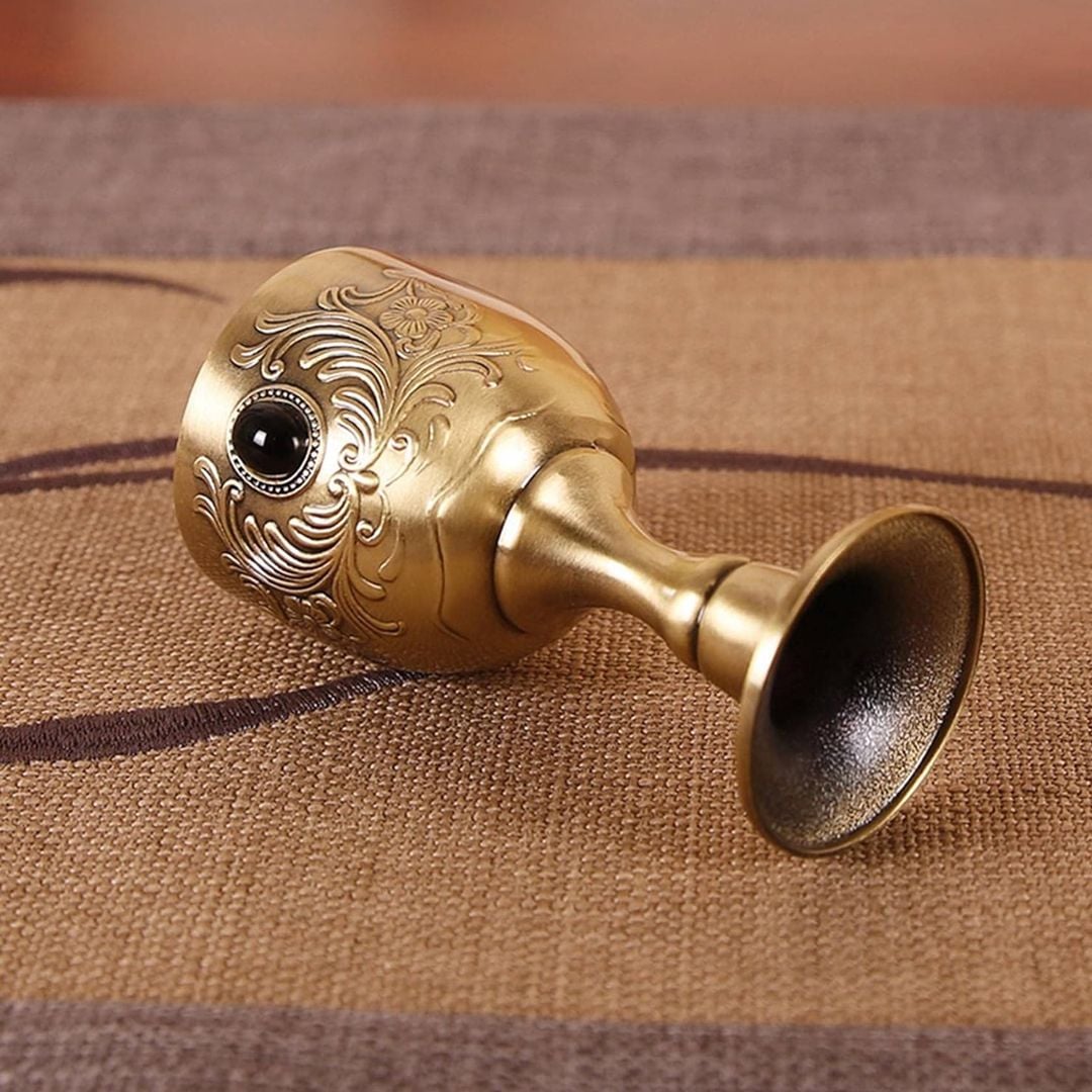 إبريق عثماني للشاي مع أربع كؤوس - 9