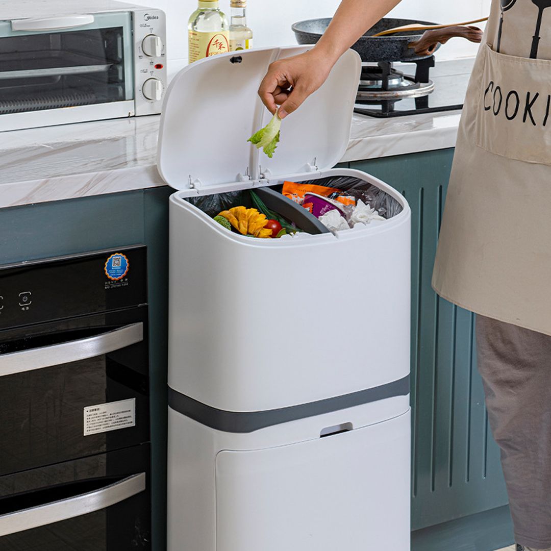 Three Compartment Kitchen Trash Can product thumbnail 8