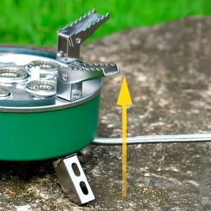 موقد الغاز بخمس شعلات للتخييم - 5