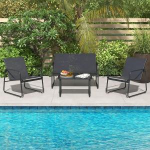 طقم كراسي مع طاولة للحدائق